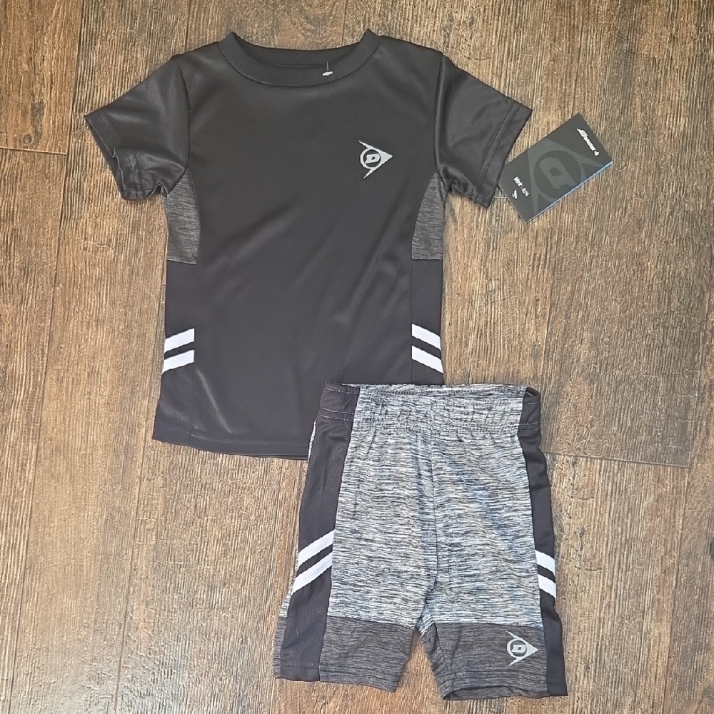 Kids Black and Gray Matching Set